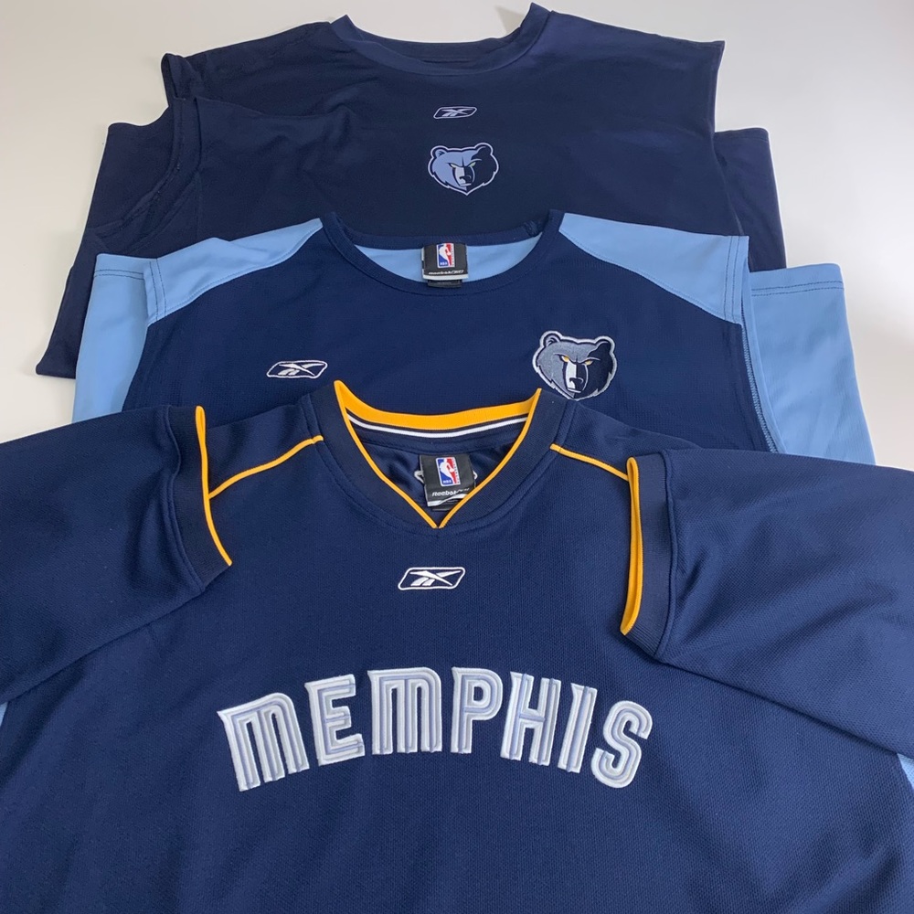 Memphis Grizzles Reebok Bundle of 3 shirts